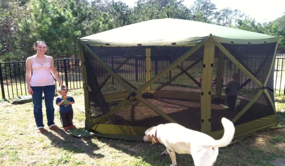 Clam Outdoors Six Pack 1660 Mag Screen Tent Outdoor Hub