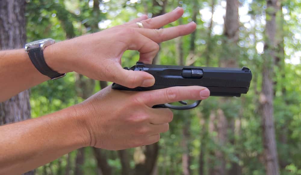 pain in thumb firing a glock Fucked teen pics