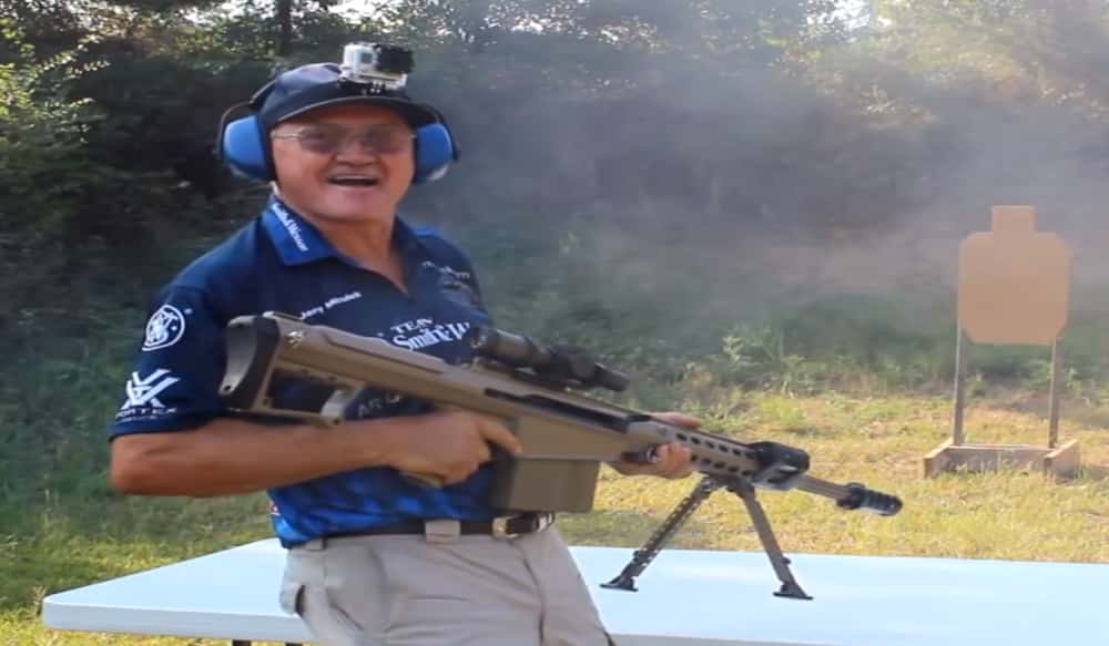 Video Speed Shooter Jerry Miculek Speedshoots Barrett M107, Six .50
