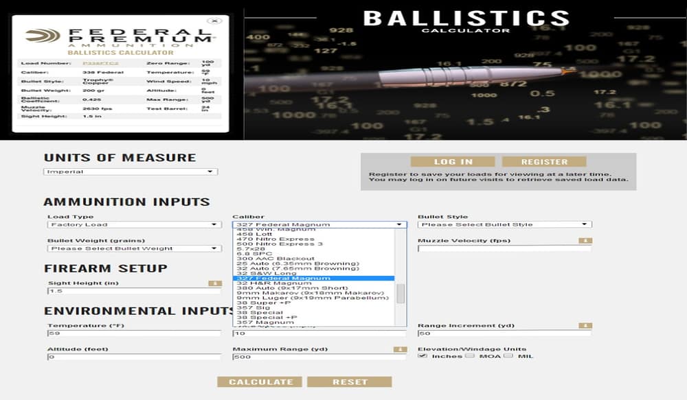 Federal Premium Offers Versatile Online Ballistics Calculator OutdoorHub