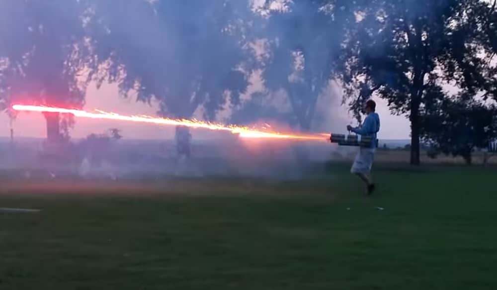 Video Geniuses Create Roman Candle Firework Miniguns OutdoorHub