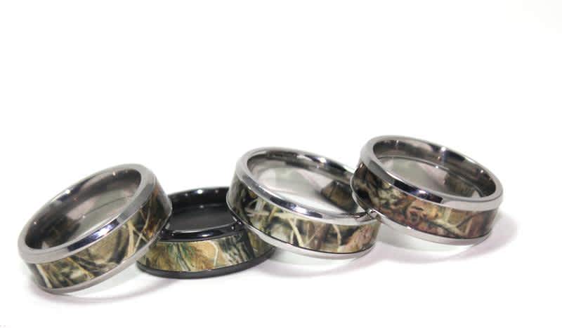 Titanium Buzz Realtree Camo Rings Featuring Comfort-Fit Engineering