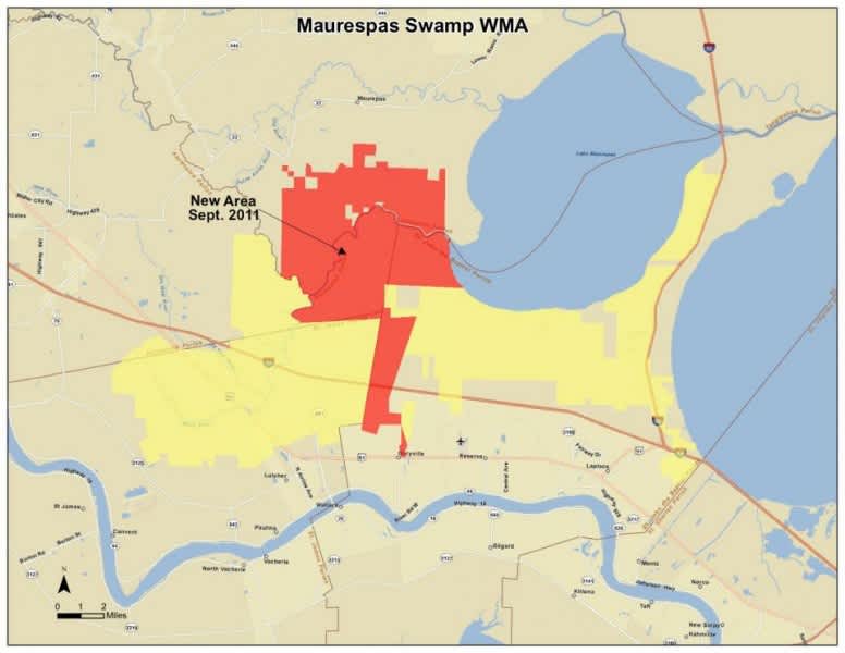 Louisiana’s Governor Jindal Announces Addition of 29,630 Acres to Maurepas Swamp Wildlife Management Area
