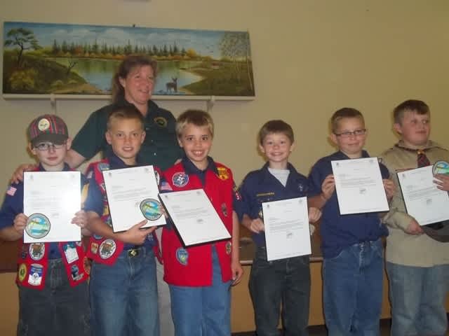 Cub Scouts Partner with Michigan DNR and Earn Conservation Award