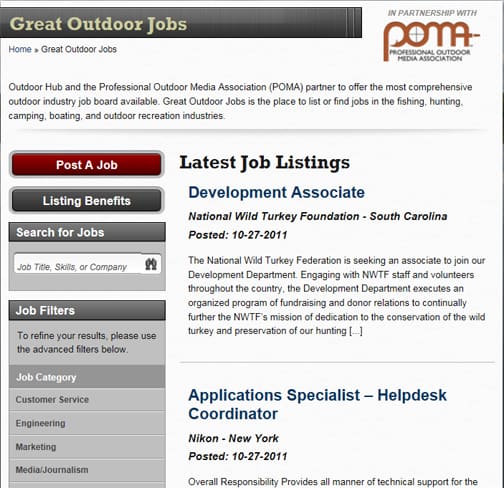 POMA and Outdoor Hub Launch Great Outdoor Jobs