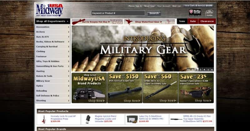 MidwayUSA Launches New Homepage