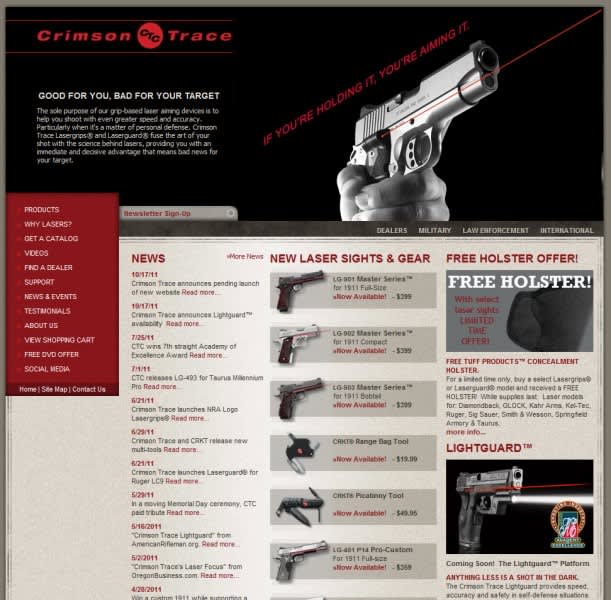Crimson Trace Launches Bold New Website