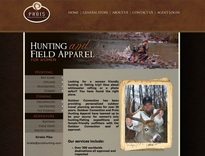 Prois Hunting & Field Apparel Partners With Outdoor Connection to Offer Recommend Women-Only Hunting and Fishing Expiditions
