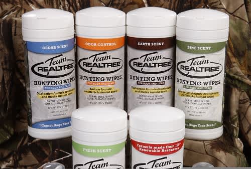 New Realtree Refreshing Wipes, Gun Wipes, and Hand Santizer