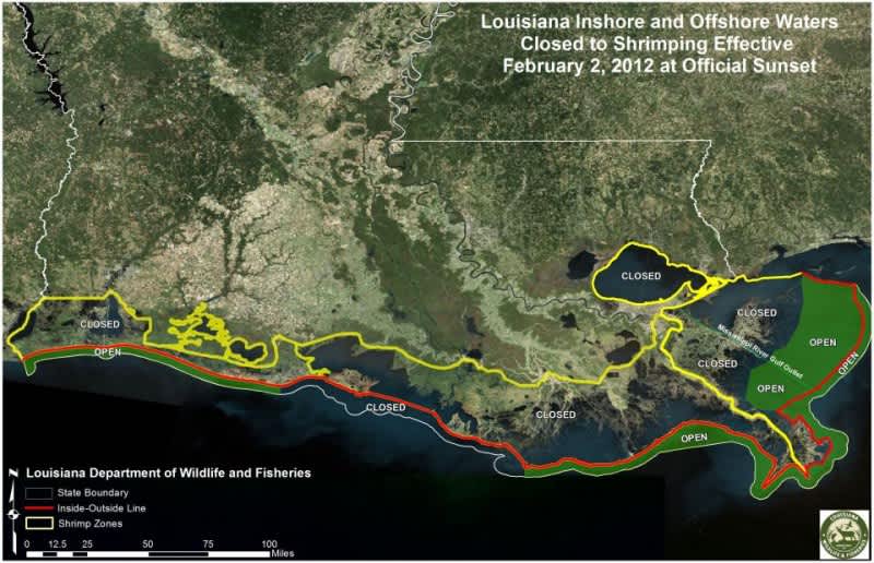 Louisiana’s Fall Shrimp Season to Close in Zone 1