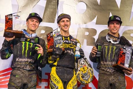 Monster Energy/Pro Circuit/Kawasaki Battles Through the Elements to Secure Two Podium Finishes in Daytona