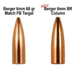 Berger Releases 6mm BR Column Bullet