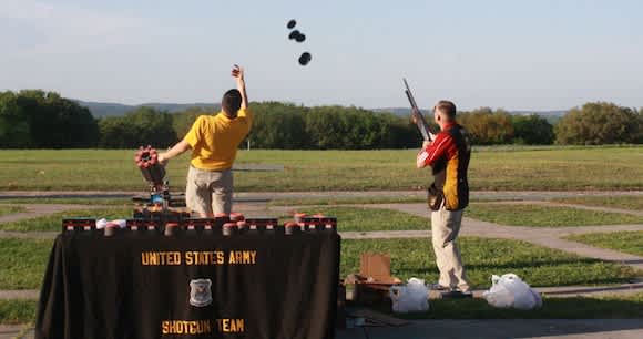 United States Army Marksmanship Unit Shotgun Demonstration at ACUI Clay Target Championships