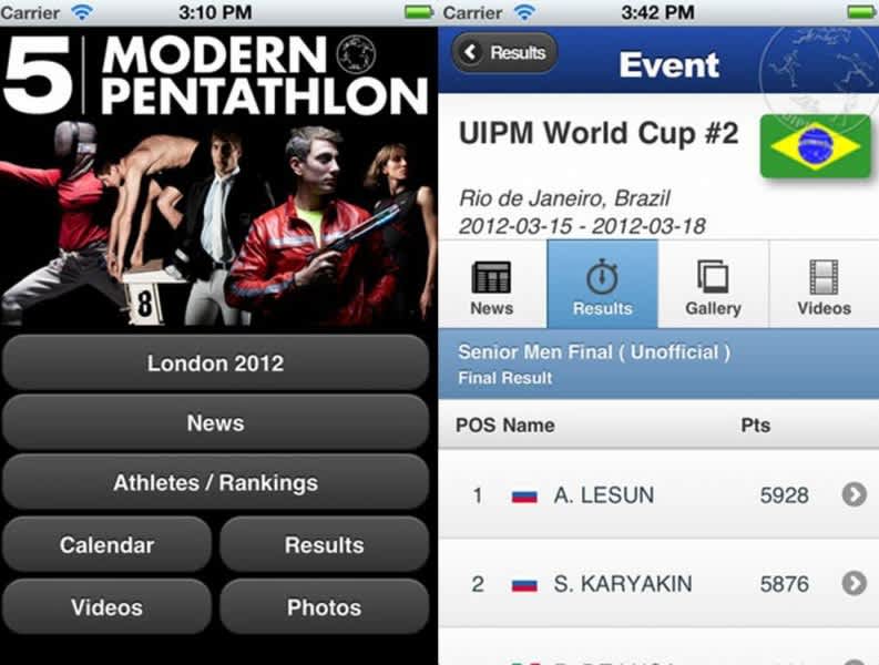 UIPM Releases Modern Pentathlon Smartphone App