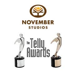 November Studios Scores a Few Telly Awards