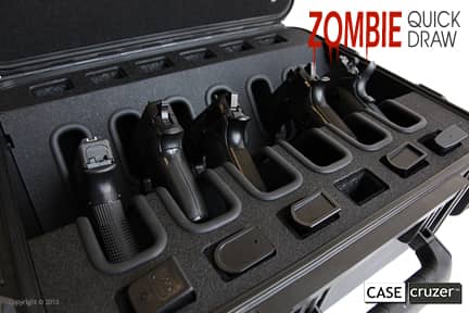 CaseCruzer Zombie Quick Draw Gun Case Protects Doomsday Prepper Weapons Against Flesh-Eating Monsters