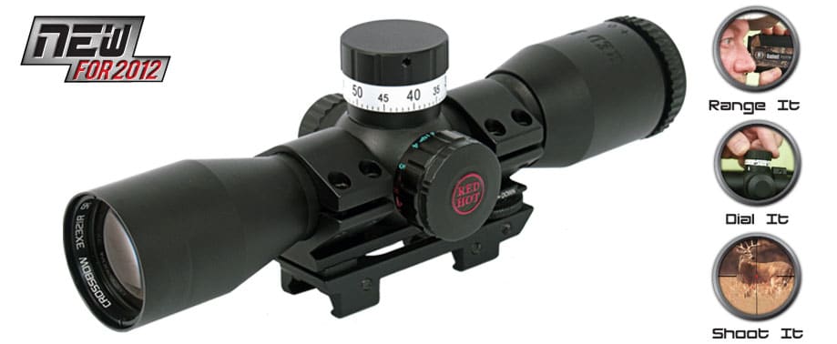 Range, Dial, and Shoot with the New Red Hot 3x Power Pin Point Crossbow Scope