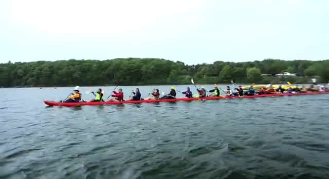L.L. Bean’s 100-Person Modular Kayak Up for a Guinness World Record