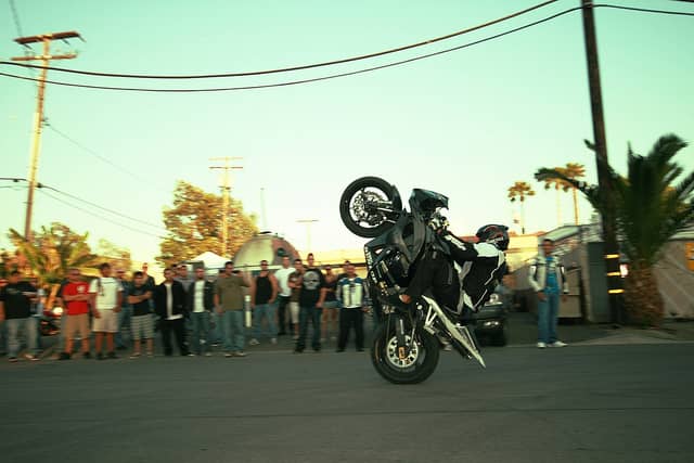 Video: Stunt Motorcyle Riding, Verticals, Walking the Bike and More