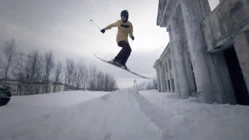 Video: Urban Skiing in the Forgotten Buildings of a Remote Russian City