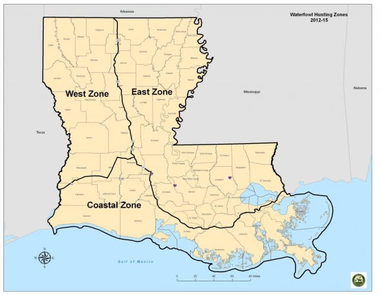 Louisiana WFC Approves Three-Zone Framework for 2012-2015 Waterfowl Seasons