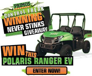 Primos Offering a Control Freak/Polaris Ranger EV Giveaway on Facebook
