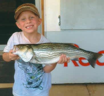 Texas Youth Sets New Striped Bass Record for Lake Texoma