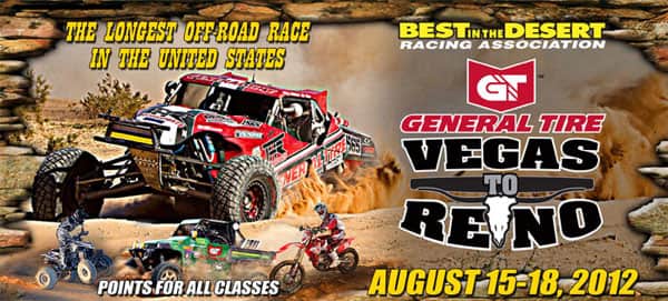 Record Number of Entries for 2012 Las Vegas to Reno Off-road Race