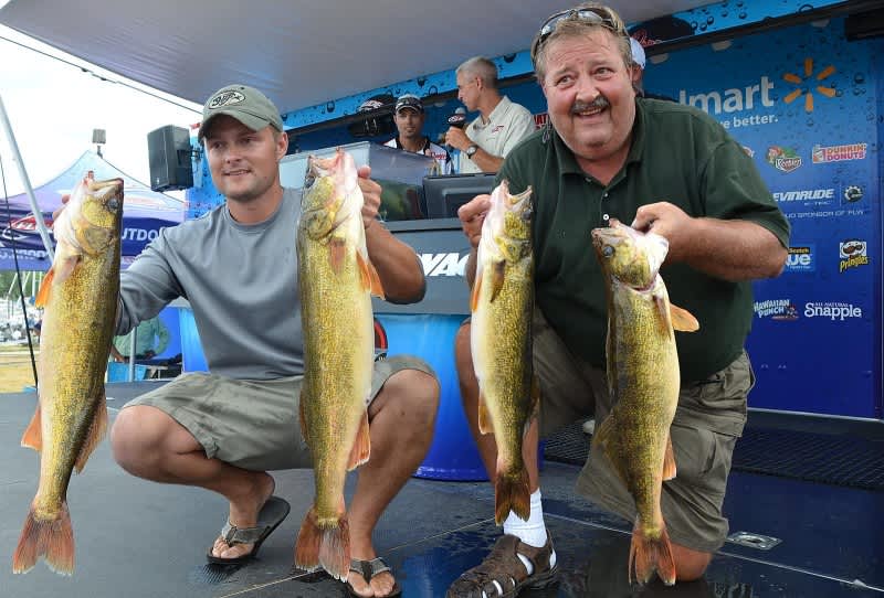 Dempsey Leads National Guard FLW Walleye Tour Event at Bays de Noc