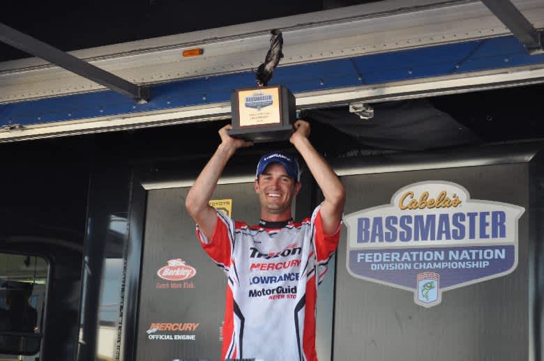 Carter Wins Cabela’s B.A.S.S. Federation Nation Eastern Divisional Championship by Fishing Slow and Shallow