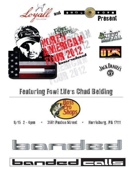 Chad Belding is Coming to Harrisburg, PA Bass Pro Shop 09.15.2012