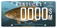 Orders Being Taken for New Smallmouth Bass License Plate