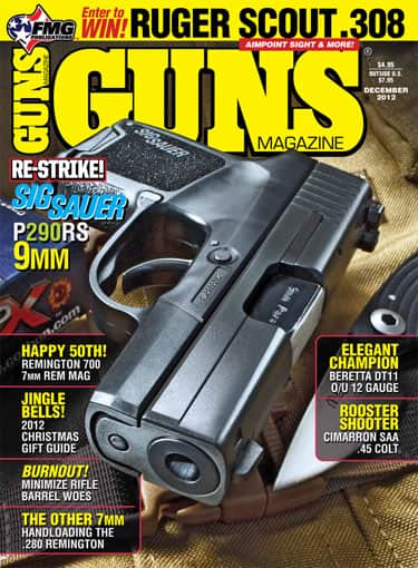 SIG SAUER Hits the “Slim-Nine” Market with the Revamped SIG P290RS in December Issue of GUNS Magazine