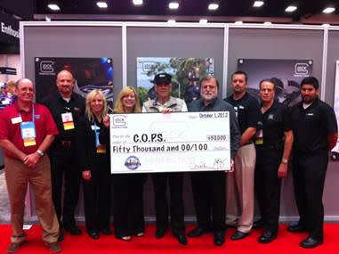 GLOCK Makes $50,000 Donation to Concerns of Police Survivors (C.O.P.S.) at IACP Conference