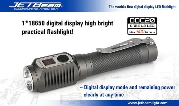 JETBeam Launches World’s First Digital Display LED Flashlight
