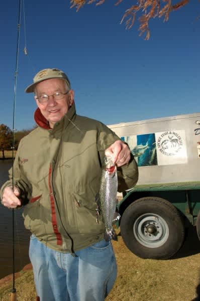 Rainbow Trout Stocked at Texas Freshwater Fisheries Center