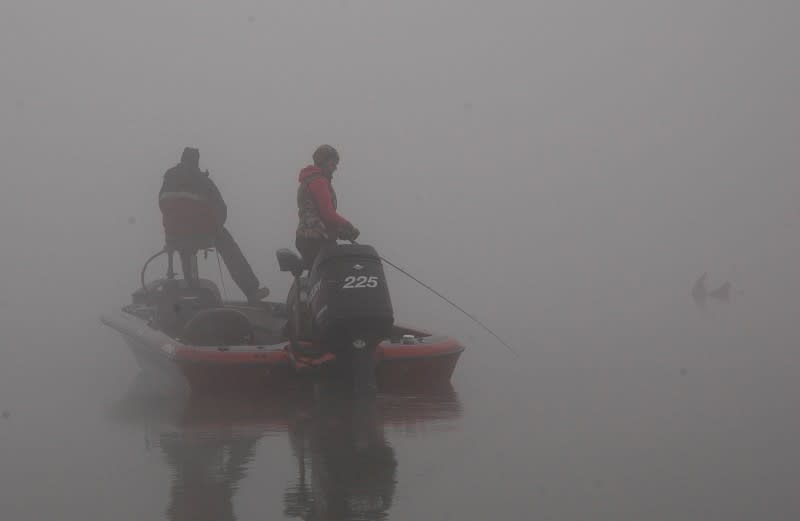 Fishing for Crappie under the Fog