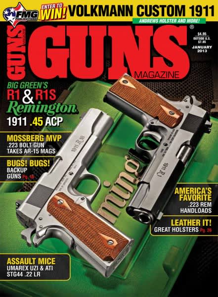 The 1911 Goes Green in January 2013 Issue of GUNS Magazine