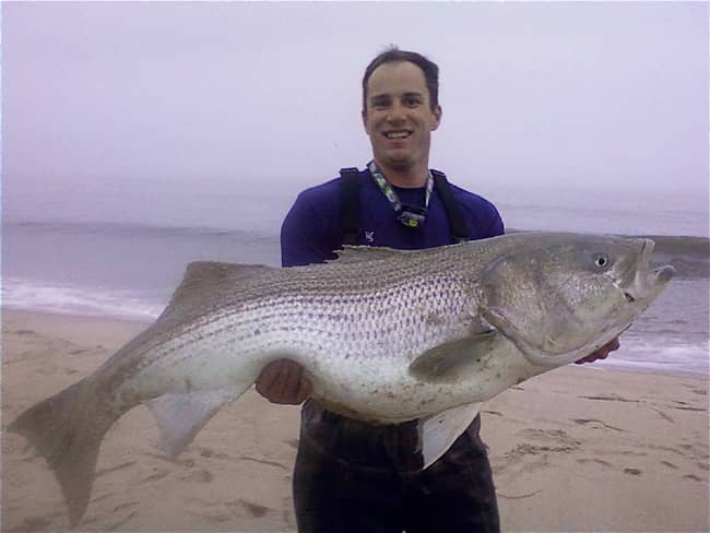 Surf-fisherman Catches Delaware State Record Striped Bass