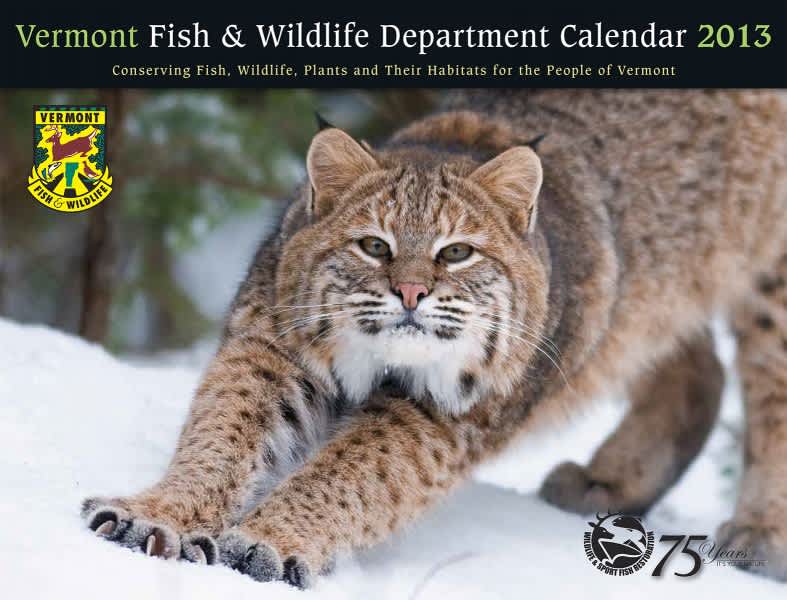 Vermont Fish & Wildlife Calendar is Available