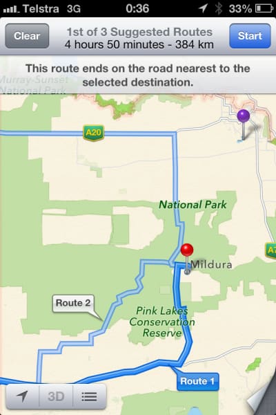Australian Police Warn of “Life Threatening” iPhone iOS 6 National Park Map Mishap