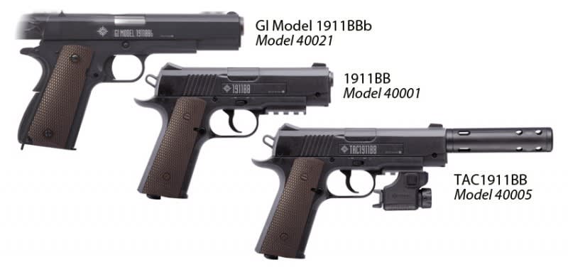 Crosman Introduces New 1911-style BB Pistols