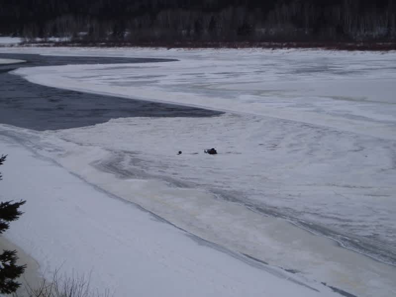 Maine DIFW: Snowmobiler Drives into St. John’s River