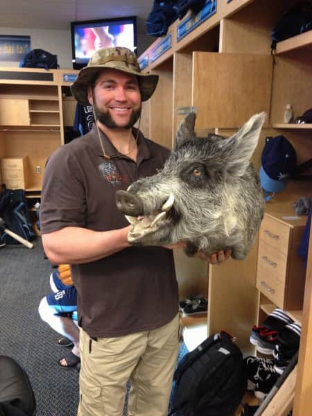 Tampa Bay Rays’ Luke Scott Brings Home the Bacon–and a Boar’s Head