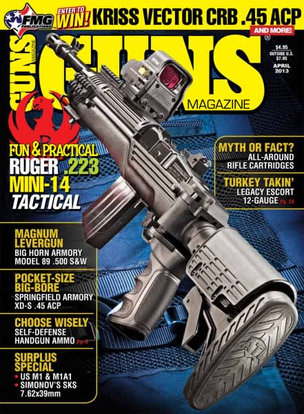 Fun and Practical Ruger Mini-14 Tactical Model Highlighted in April Issue of GUNS Magazine