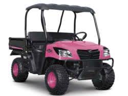 KIOTI Tractor to Auction Pink Subcompact Tractor and UTV at Kentucky National Farm Machinery Show