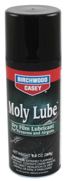 Birchwood Casey Moly Lube Dry Film Lubricant Now Available in a Professional Size Aerosol