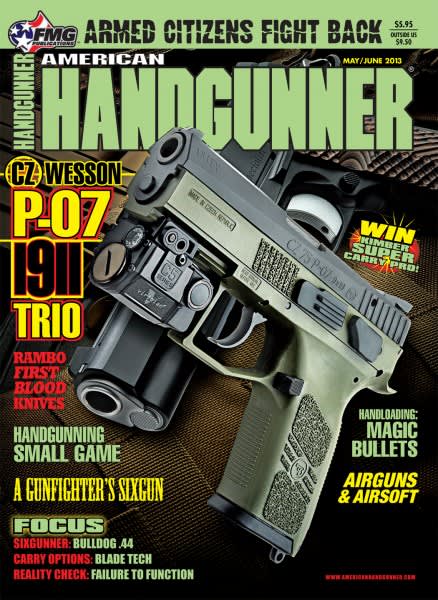 Distinctive Trio of CZ-Wesson 1911s Featured in May/June Issue of American Handgunner