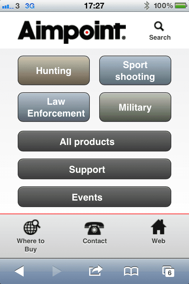Aimpoint.com Now Available as a Mobile Version for Smart Phones