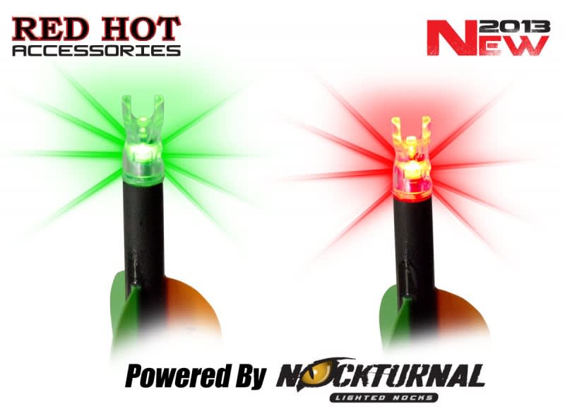 Red Hot Lighted Capture Nocks Powered by Nockturnal Have Arrived
